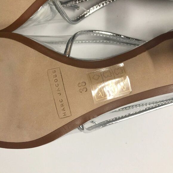 MARC JACOBS Women's Slingback Kitten-heel Pumps In Clear Size 38 - Picture 7 of 12